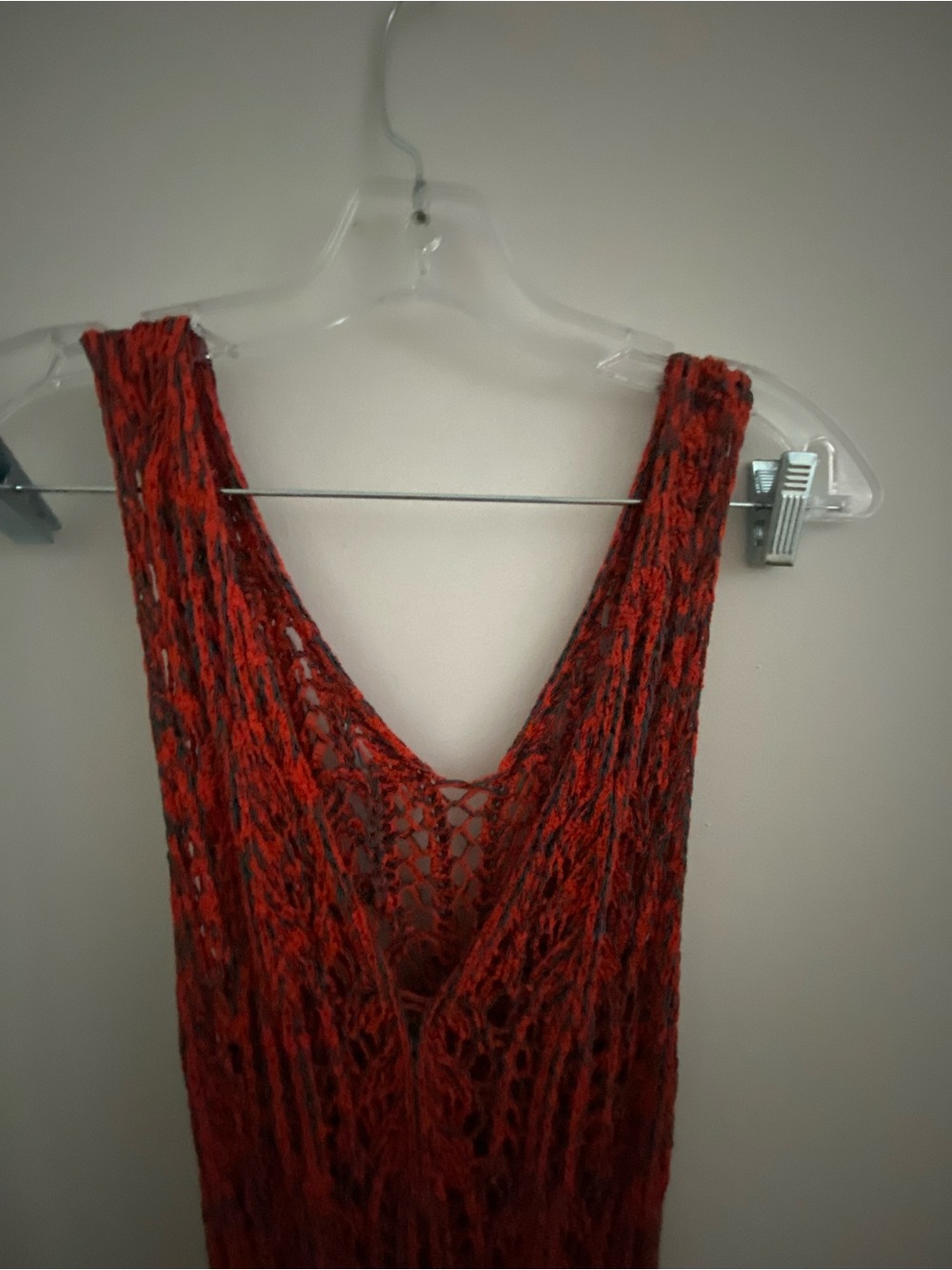 Ulla Johnson Rust Red Sleeveless Crochet Maxi Dress - Picture 4 of 6